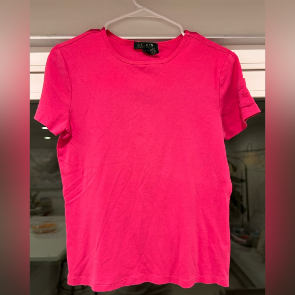 Ralph Lauren Hot Pink Tee (S)